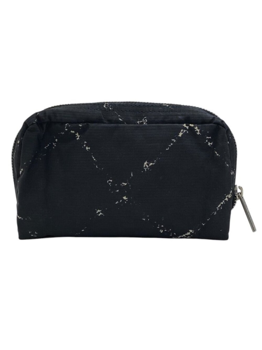 Chanel Travel Line Makeup Pouch Multi Nylon Black White Lightweight Compact